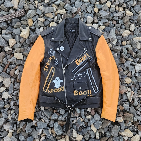HALLOWEEN TOWN LEATHER JACKET